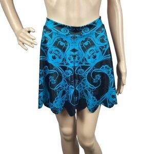 BlackMilk Teal Bath Shorties Size M Blue Black
